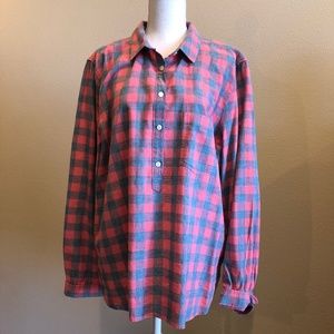 Plaid Boy Fit Popover, J. Crew